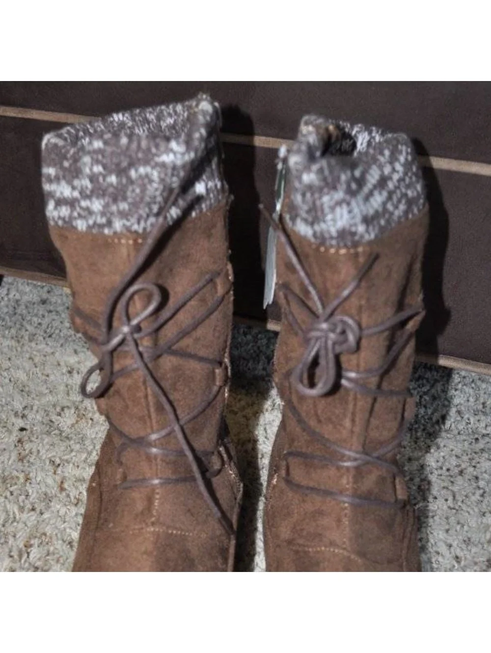 Itasca Winter Boots 9 Womens Brown Water Resistant Suede Zip Up Round Toe Diedre